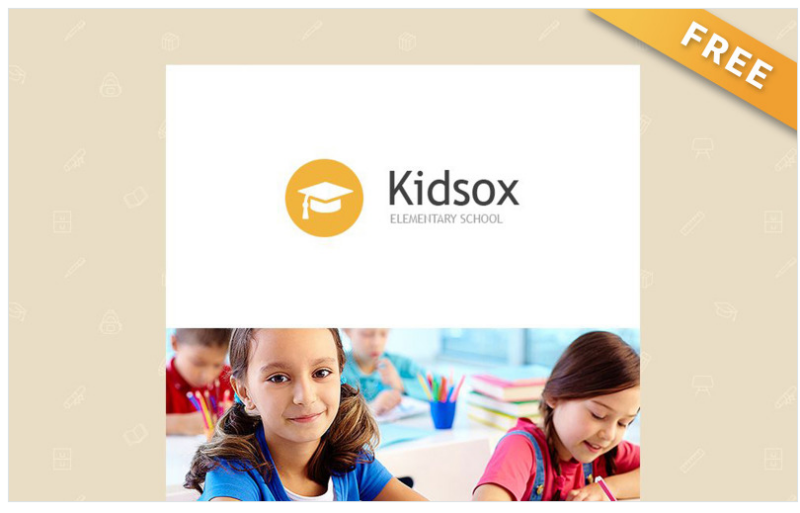 Kidsox – Free Primary School Newsletter Template