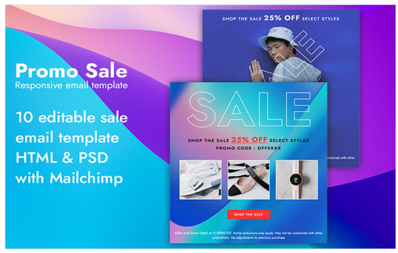 Promo Sale – HTML Email Template with Mailchimp