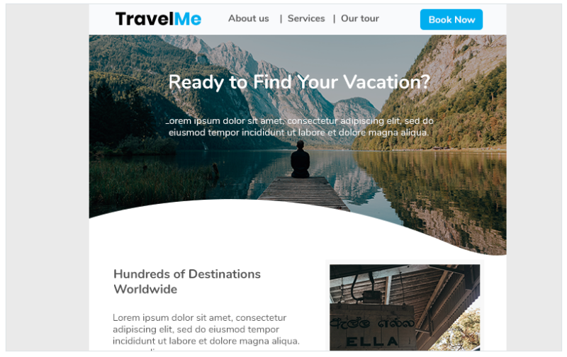 Travel Me Newsletter Template