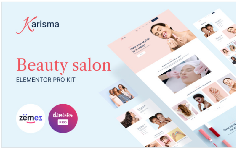 Beauty Salon – Karisma Elementor Kit(m)