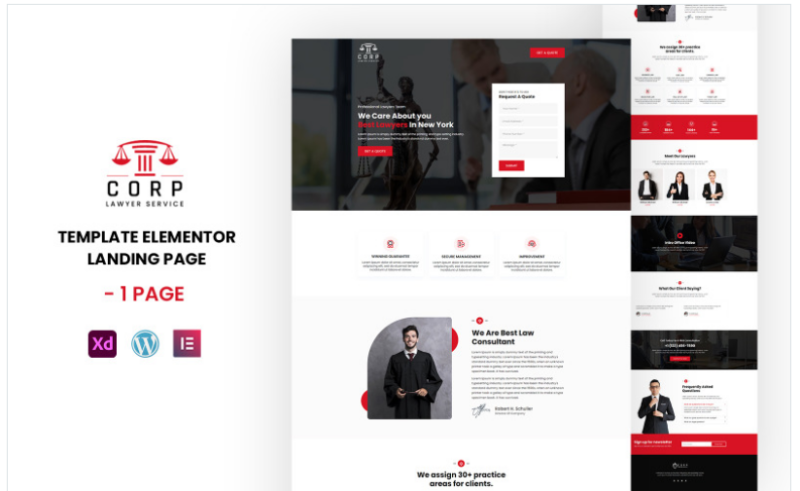 Coffee Landing Page Template Elementor kit(m)