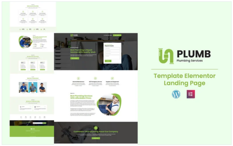 Plumb – Plumbing Services Elementor Template(m)