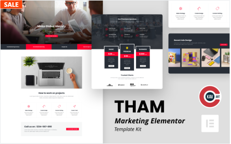 Tham – Marketing Agency Elementor Kit(m)