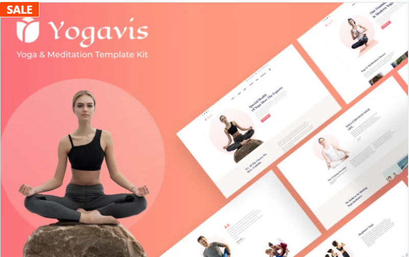 Yogavis Elementor Template kit(m)