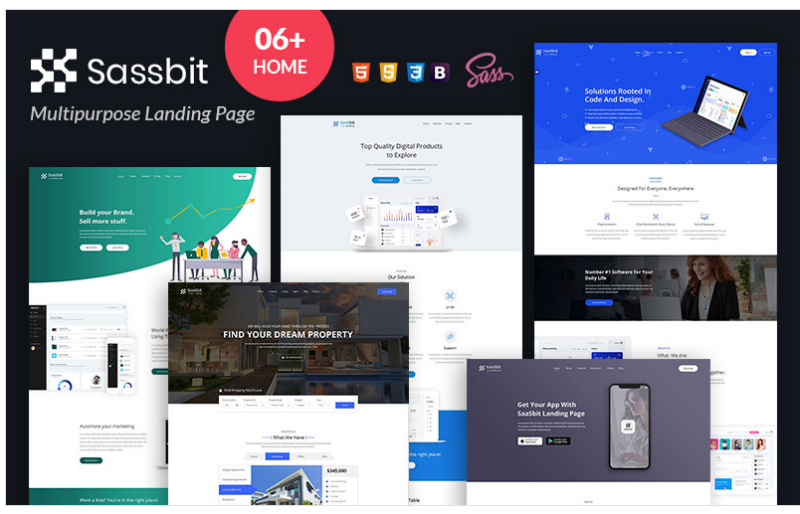 Sassbit Landing Page Template