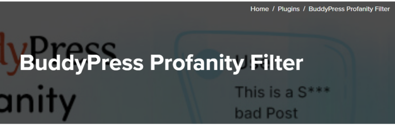 BuddyPress Profanity Filter 1.1.2