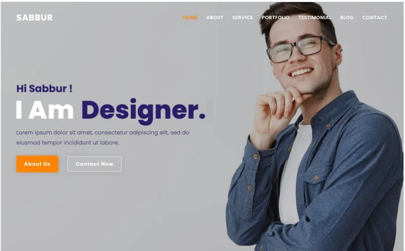 Sabbur – Personal Portfolio Photographer Landing Page Theme