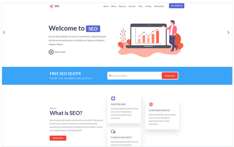 SEO – Seo Agency Landing Page Template