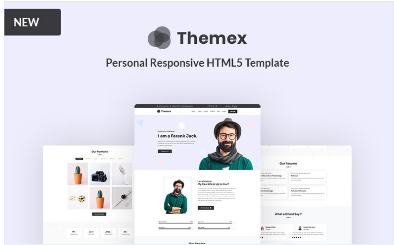 Themex – Personal Responsive Landing Page Template