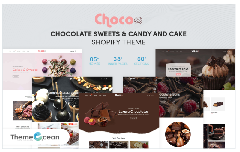 Chocoo – Chocolate Sweets & Candy And Cake Shopify Theme