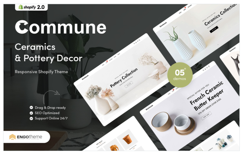 Commune – Ceramics & Pottery Decor Shopify Theme