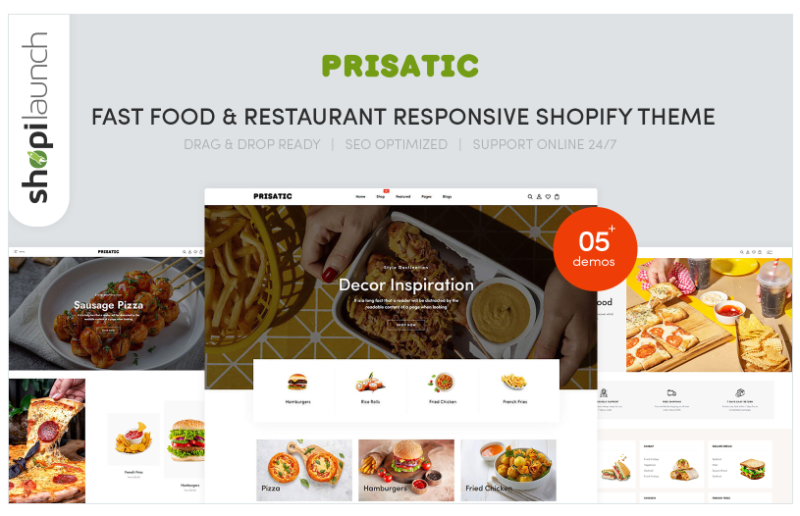 Prisatic – Fast Food & Restaurant Responsive Shopify Theme