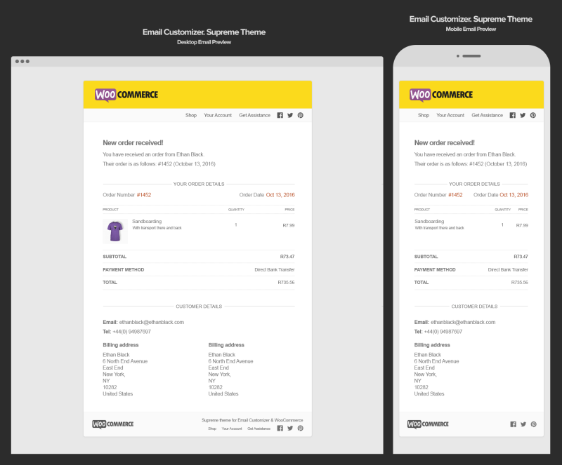 WooCommerce Email Customizer 1.4.0