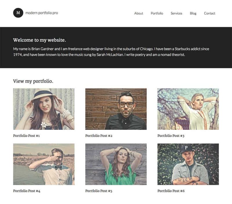 StudioPress Modern Portfolio Pro Genesis WordPress Theme 2.2.2