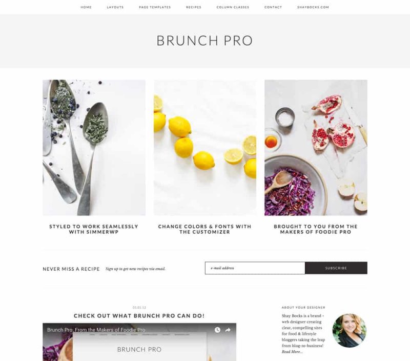 StudioPress Brunch Pro Genesis WordPress Theme 4.2.0