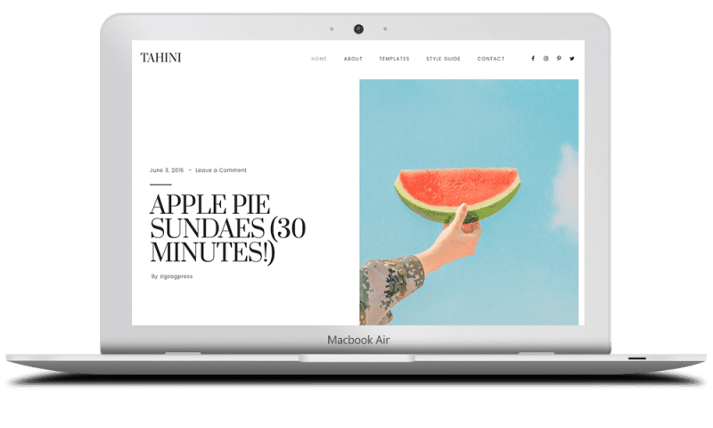 ZigZagPress Tahini WordPress Theme 1.0.0