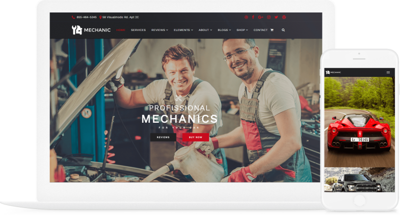 VisualModo Mechanic WordPress Theme  3.0.3