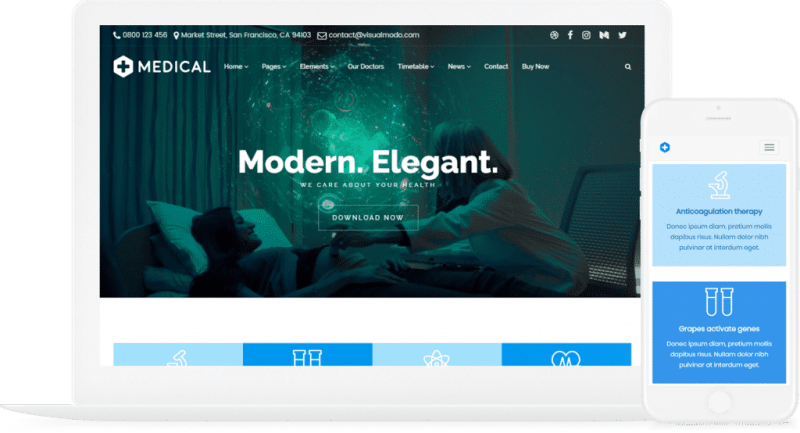 VisualModo Medical WordPress Theme 12.0.3