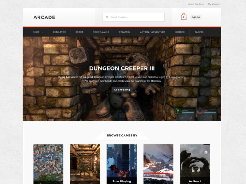 Arcade Storefront Theme for WooCommerce 2.1.8