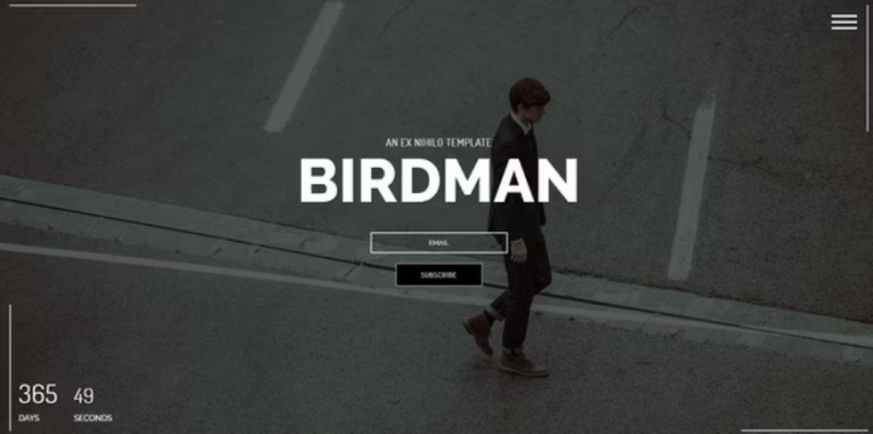 Birdman Responsive Coming Soon Page