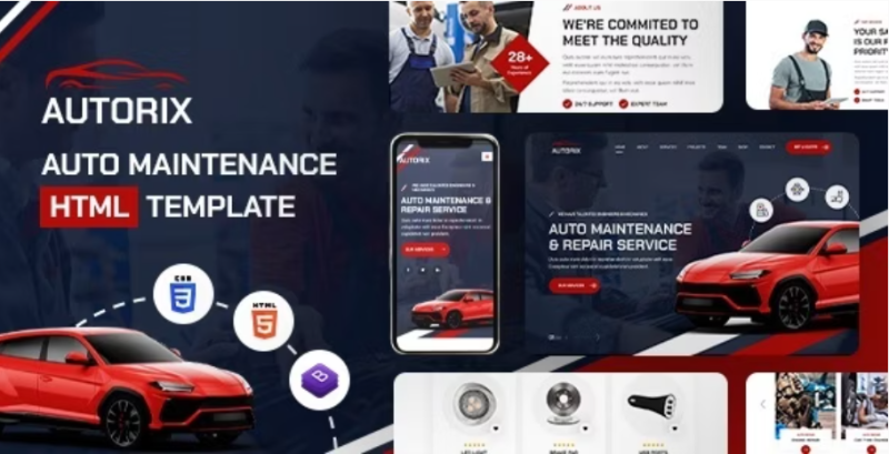 Autorix Auto Maintenance HTML Template