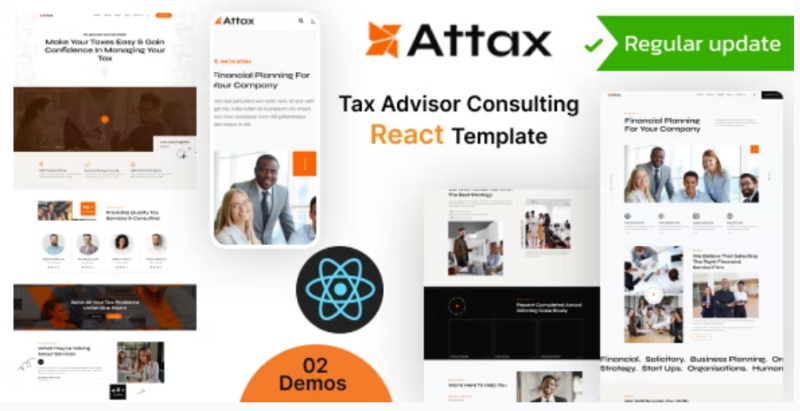 Attax Business Consulting React Next Js Template