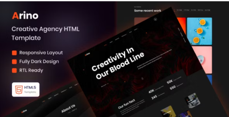 Arino Creative Agency Template