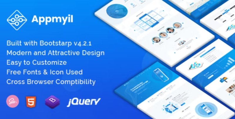 Appmyil App Landing Template