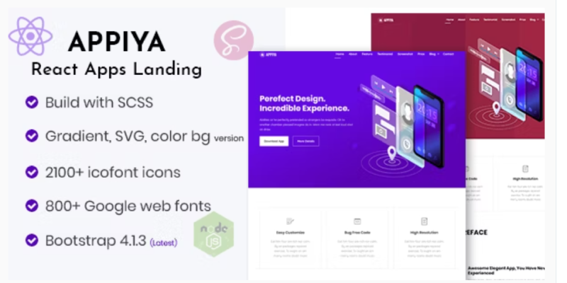 Appiya React App Landing Page