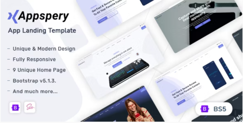 Appspery Bootstrap 5 App Landing Template