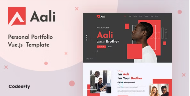 Aali Personal Portfolio Vue Template