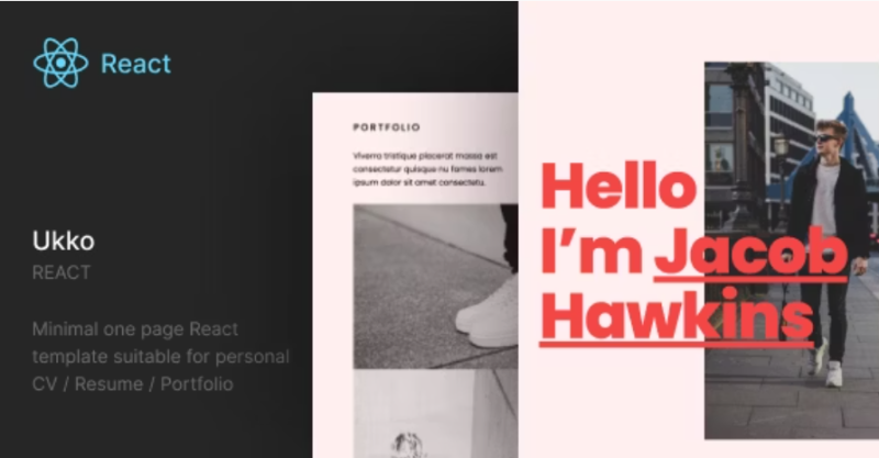 Ukko React Portfolio Template