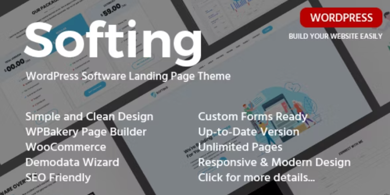 Softing Landing Page WordPress