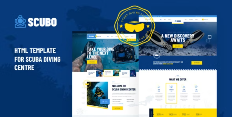 Scubo HTML Template For Scuba Diving Centre