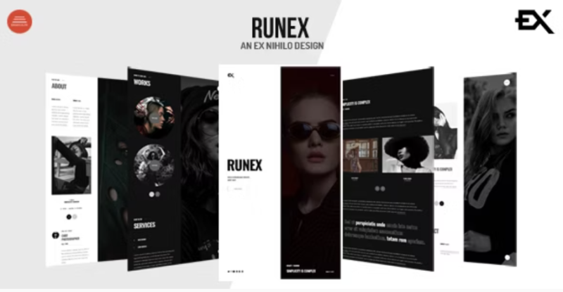 Runex One Page Portfolio Template