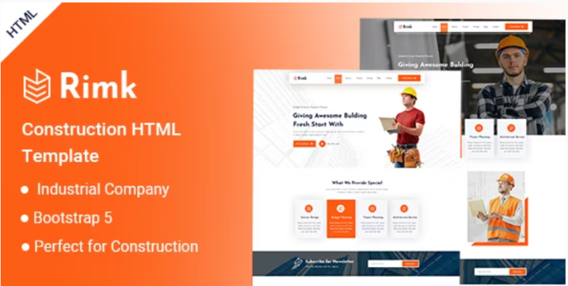 Rimk Construction HTML Template