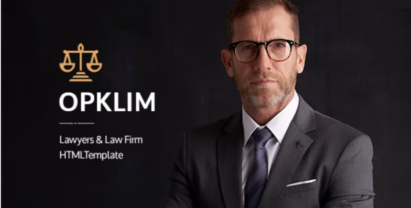 Opklim Lawyer and Law Firm HTML Template