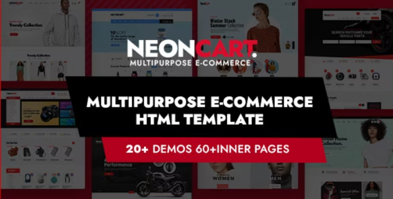 NeonCart Multipurpose Ecommerce Bootstrap 5 4 HTML Template