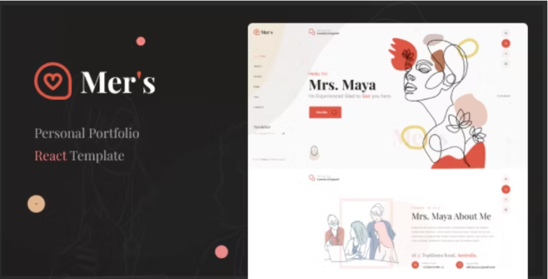 Mers Personal Portfolio React Nextjs Template