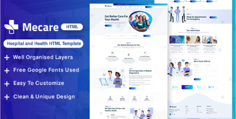 Mecare %E2%80%93 Hospital and Health HTML Template