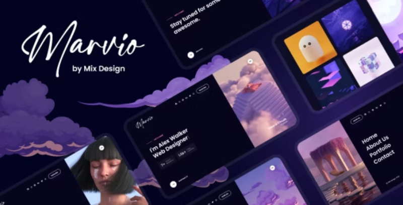 Marvio Coming Soon Portfolio Template