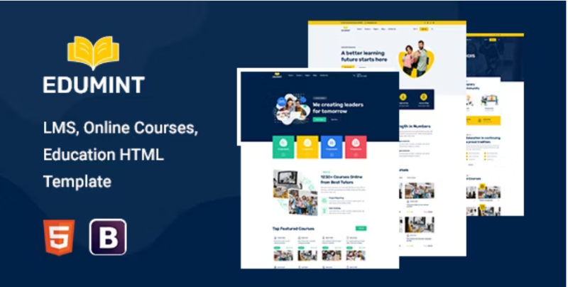 Edumint %E2%80%93 LMS Online Courses Education HTML Template 1