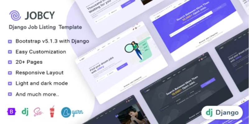 Jobcy Django Job Board Listing Template