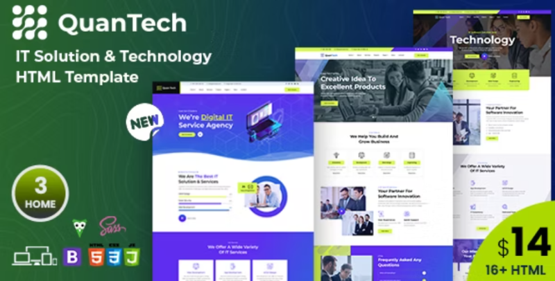 IT Solutions Technology HTML Template