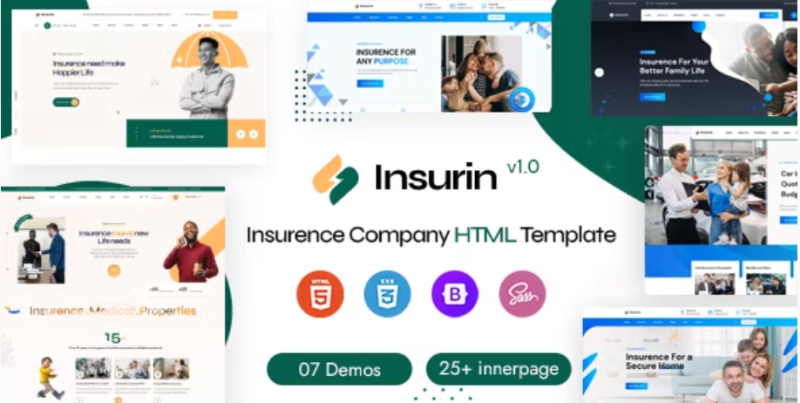 Insurin Insurance Company HTML Template