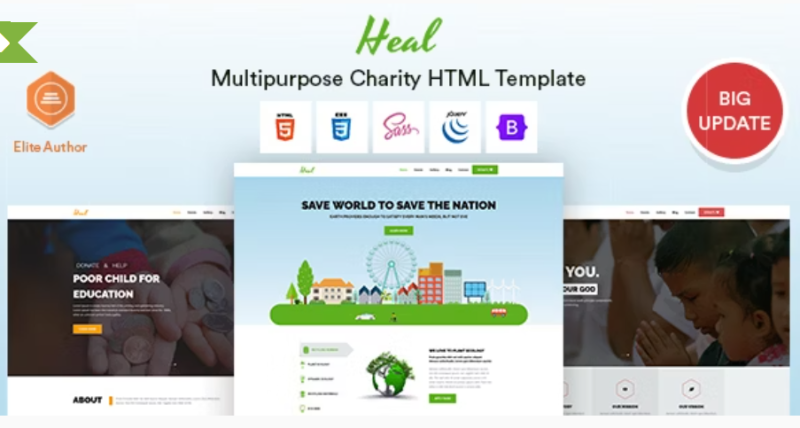 Heal Charity HTML Template