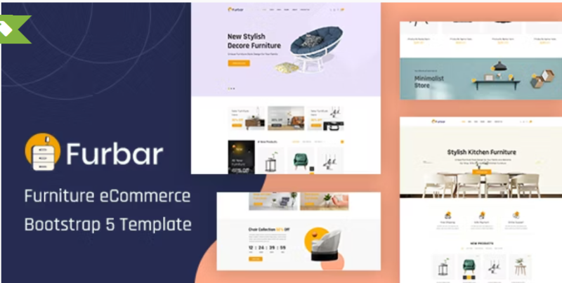 Furbar Furniture eCommerce Bootstrap 5 Template