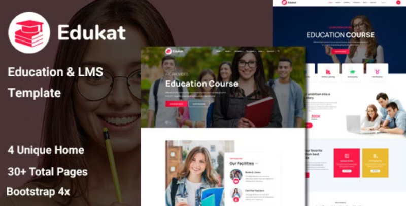 Edukat Education and LMS Template