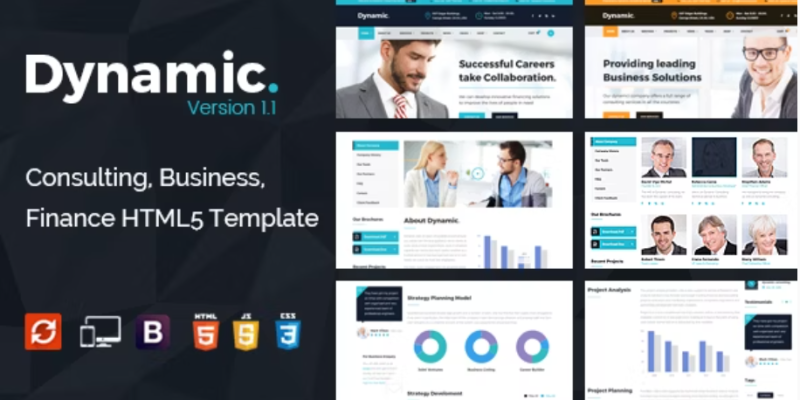 Dynamic Consulting Finance HTML5 Template