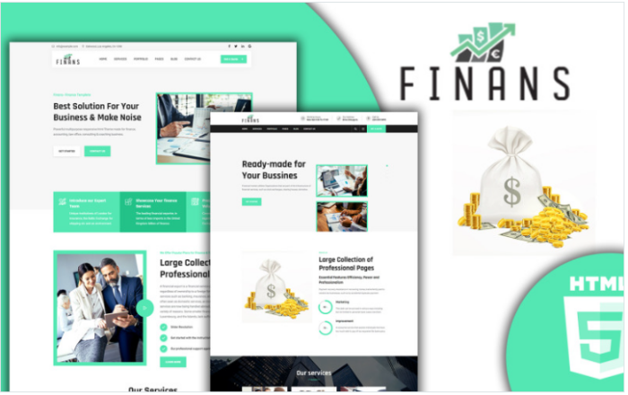 Finans - Financial HTML5 Template
